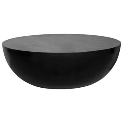 Huxe Sudbury Outdoor Coffee Table - Color: Black