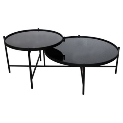 Moes Home Collection Eclipse Coffee Table, Set of 2 - Color: Black - KK-10