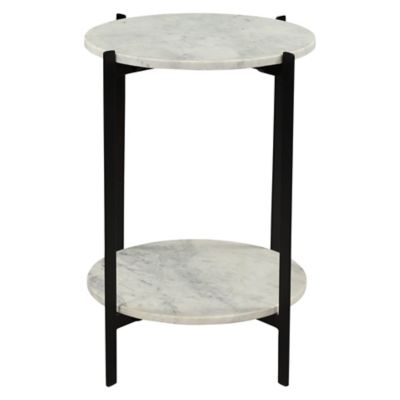 Moes Home Collection Melanie Accent Side Table - Color: Black - IK-1018-18