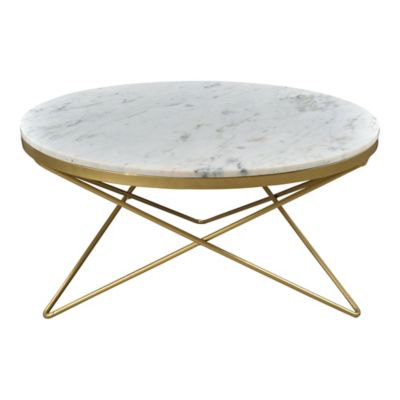 Moes Home Collection Haley Coffee Table - Color: Gold - IK-1002-18