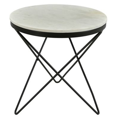 Moes Home Collection Haley Side Table - Color: Black - IK-1001-02