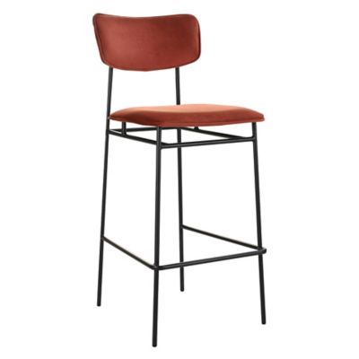 HMO2447711 Huxe Belvidere Bar Stool - Color: Red sku HMO2447711