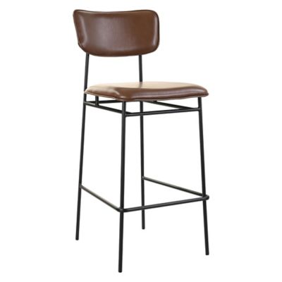 HMO2447712 Huxe Belvidere Bar Stool - Color: Brown sku HMO2447712