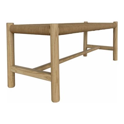 Huxe Norwalk Bench - Color: Beige - Size: Small