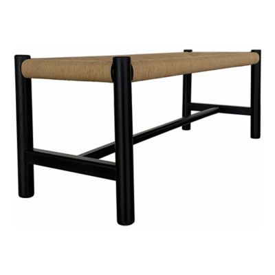 Huxe Norwalk Bench - Color: Black - Size: Large