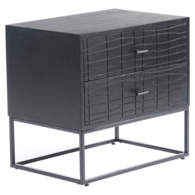 Huxe Milbank Nightstand - Color: Black