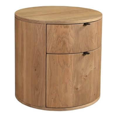 Moe's Home Collection Theo Two Drawer Nightstand in Beige