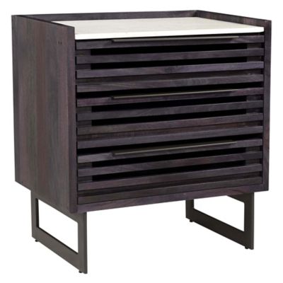 HMO2484383 Huxe Leila 3 Drawer Chest - Color: Grey sku HMO2484383