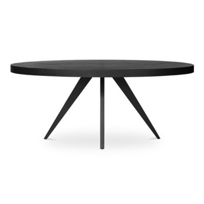 Moes Home Collection Parq Oval Dining Table - Color: Black - TL-1019-02