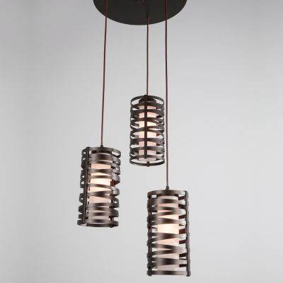 Hammerton Studio Tempest Round Multi-Light Pendant Light - Color: Glossy - 