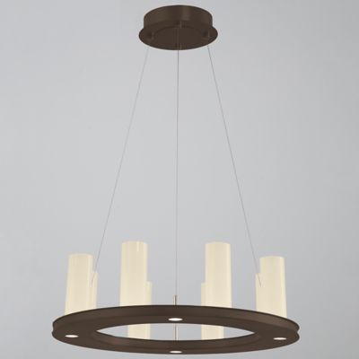 Hammerton Studio Carlyle Corona LED Ring Chandelier in Bronze, Size: 8 ligh