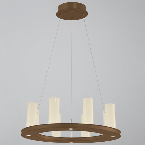 Hammerton Studio Carlyle Corona LED Ring Chandelier - Color: Bronze - Size: