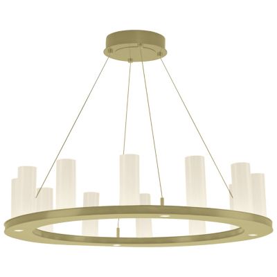 Hammerton Studio Carlyle Corona LED Ring Chandelier - Color: Brass - Size: 