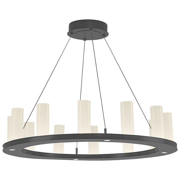 Hammerton Studio Carlyle Corona LED Ring Chandelier - Color: Silver - Size: