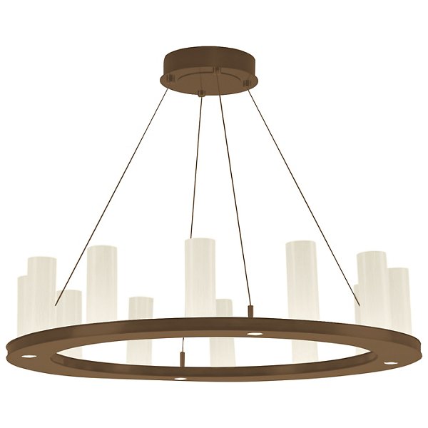 Hammerton Studio Carlyle Corona LED Ring Chandelier - Color: Bronze - Size: