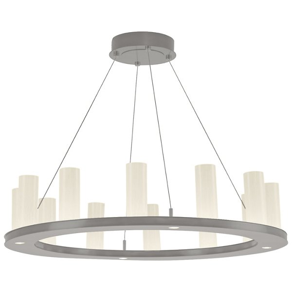 Hammerton Studio Carlyle Corona LED Ring Chandelier - Color: Silver - Size: