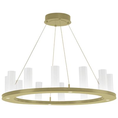 Hammerton Studio Carlyle Corona LED Ring Chandelier in Brass