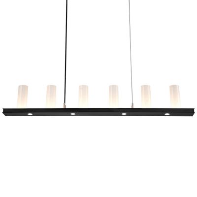 Hammerton Studio Carlyle Corona LED Linear Chandelier - Color: Black - Size