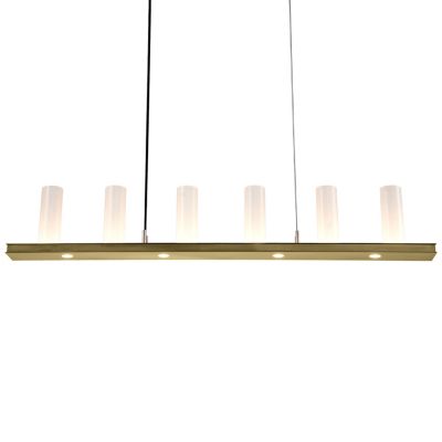 Hammerton Studio Carlyle Corona LED Linear Chandelier - Color: Brass - Size