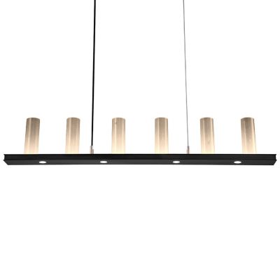 Hammerton Studio Carlyle Corona LED Linear Chandelier - Color: Black - Size