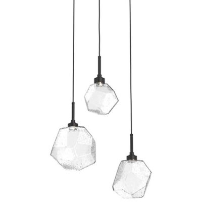 Hammerton Studio Gem Round LED Multi-Light Pendant Light - Color: Glossy - 