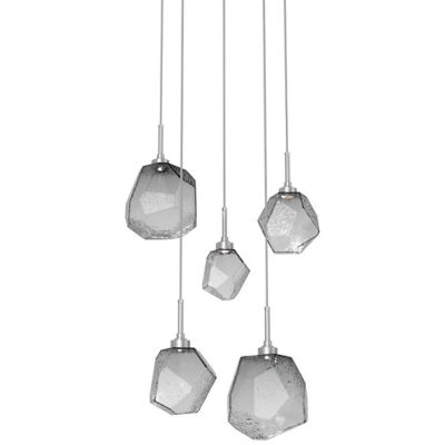 Hammerton Studio Gem Round LED Multi-Light Pendant Light - Color: Glossy - 