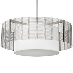 Downtown Mesh Drum Chandelier with Shade