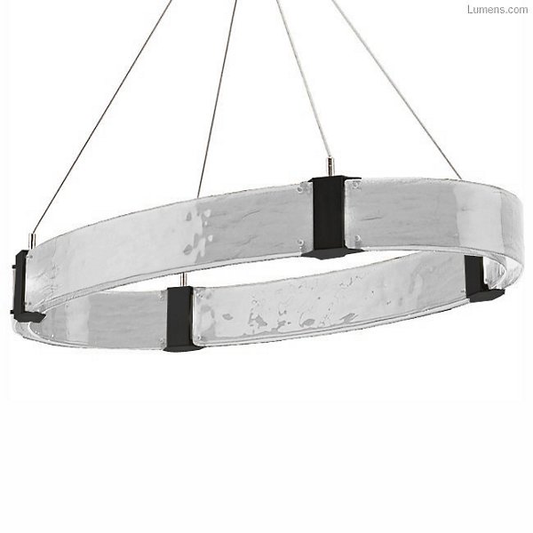 Hammerton Studio Parallel Oval LED Chandelier - Color: Clear - Size: 12 lig