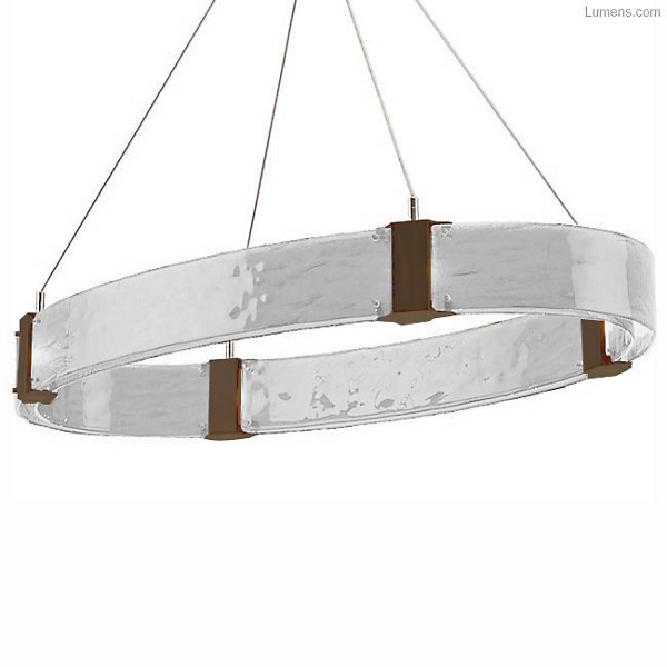 Hammerton Studio Parallel Oval LED Chandelier - Color: Grey - Size: 12 ligh