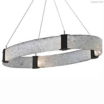 Hammerton Studio Parallel Oval LED Chandelier - Color: Clear - Size: 12 lig