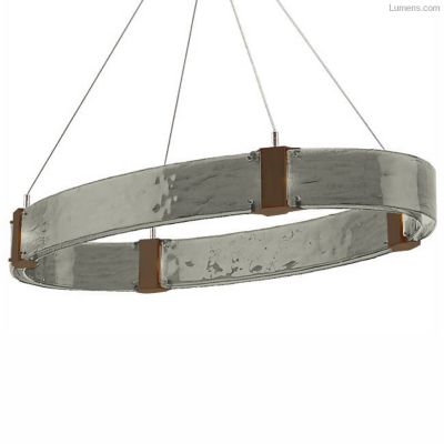 Hammerton Studio Parallel Oval LED Chandelier - Color: Grey - Size: 12 ligh