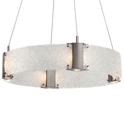 Hammerton Studio Parallel Ring LED Chandelier - Color: Glossy - Size: 24