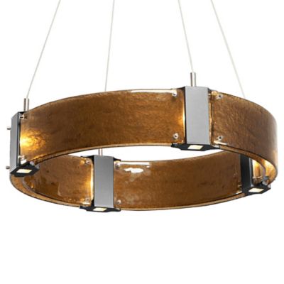 Hammerton Studio Parallel Ring LED Chandelier - Color: Glossy - Size: 24