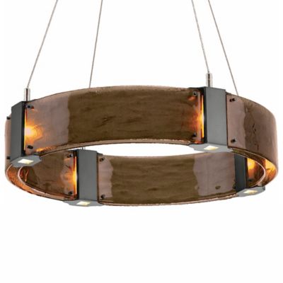 Hammerton Studio Parallel Ring LED Chandelier - Color: Glossy - Size: 33