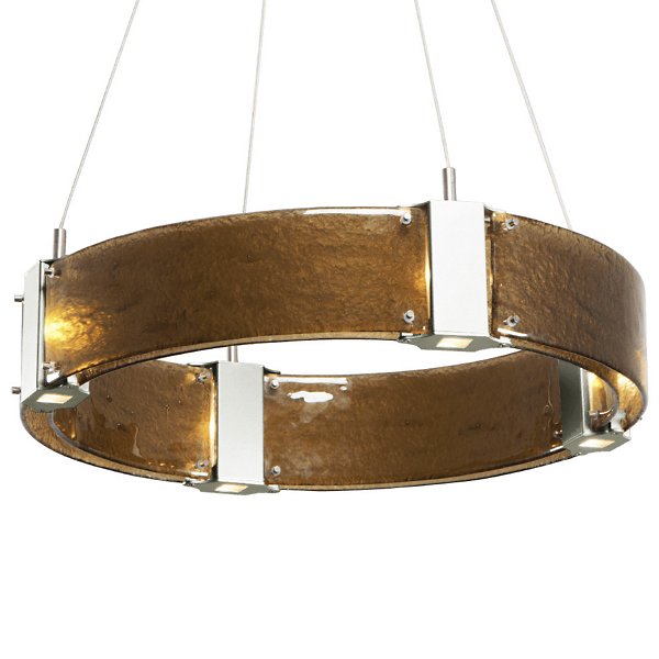 Hammerton Studio Parallel Ring LED Chandelier - Color: Glossy - Size: 24