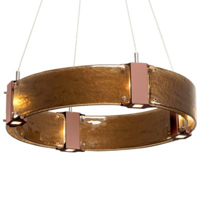 Hammerton Studio Parallel Ring LED Chandelier - Color: Glossy - Size: 24