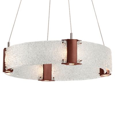 Hammerton Studio Parallel Ring LED Chandelier - Color: Glossy - Size: 24