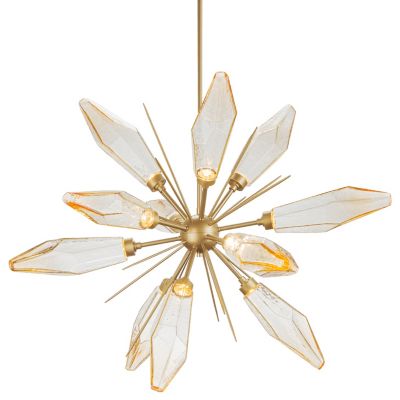 Hammerton Studio Rock Crystal LED Chandelier - Color: Bronze - Size: Small 