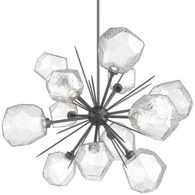 Hammerton Studio Gem Starburst LED Chandelier - Color: Grey - Size: 38 -