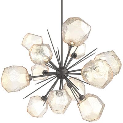 Hammerton Studio Gem Starburst LED Chandelier - Color: Grey - Size: 38 -
