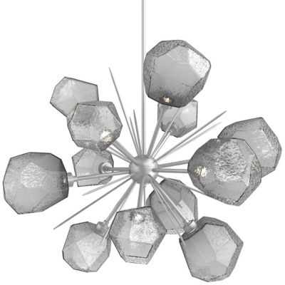 Hammerton Studio Gem Starburst LED Chandelier - Color: Silver - Size: 38