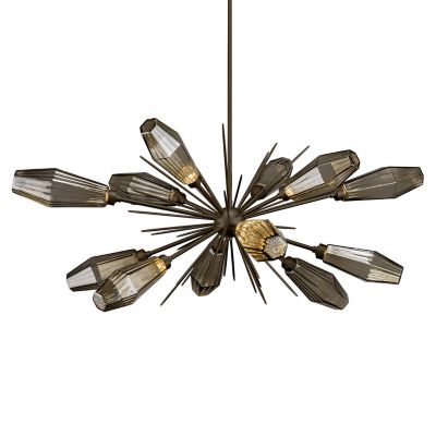 Hammerton Studio Aalto Oval Starburst Chandelier - Size: 12 light - PLB0049
