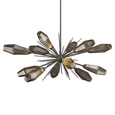 Hammerton Studio Aalto Oval Starburst Chandelier - Size: 12 light - PLB0049