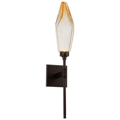 Hammerton Studio Rock Crystal Indoor Belvedere Sconce - Color: Amber - IDB0