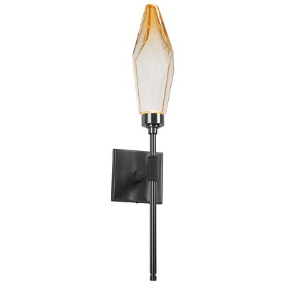 Hammerton Studio Rock Crystal Indoor Belvedere Sconce - Color: Amber - IDB0