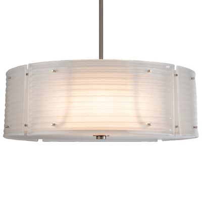 Hammerton Studio Textured Glass Drum Pendant Light - Size: 30 - CHB0044-