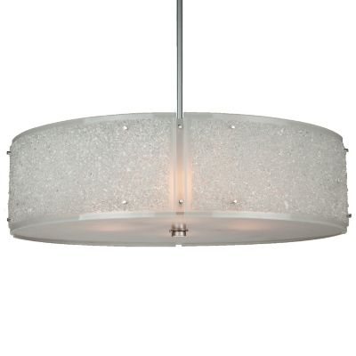 Hammerton Studio Textured Glass Drum Pendant Light - Size: 30 - CHB0044-