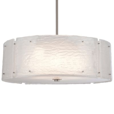 Hammerton Studio Textured Glass Drum Pendant Light - Size: 30 - CHB0044-