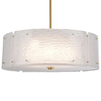 Hammerton Studio Textured Glass Drum Pendant Light - Size: 30 - CHB0044-