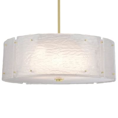 Hammerton Studio Textured Glass Drum Pendant Light - Size: 30 - CHB0044-